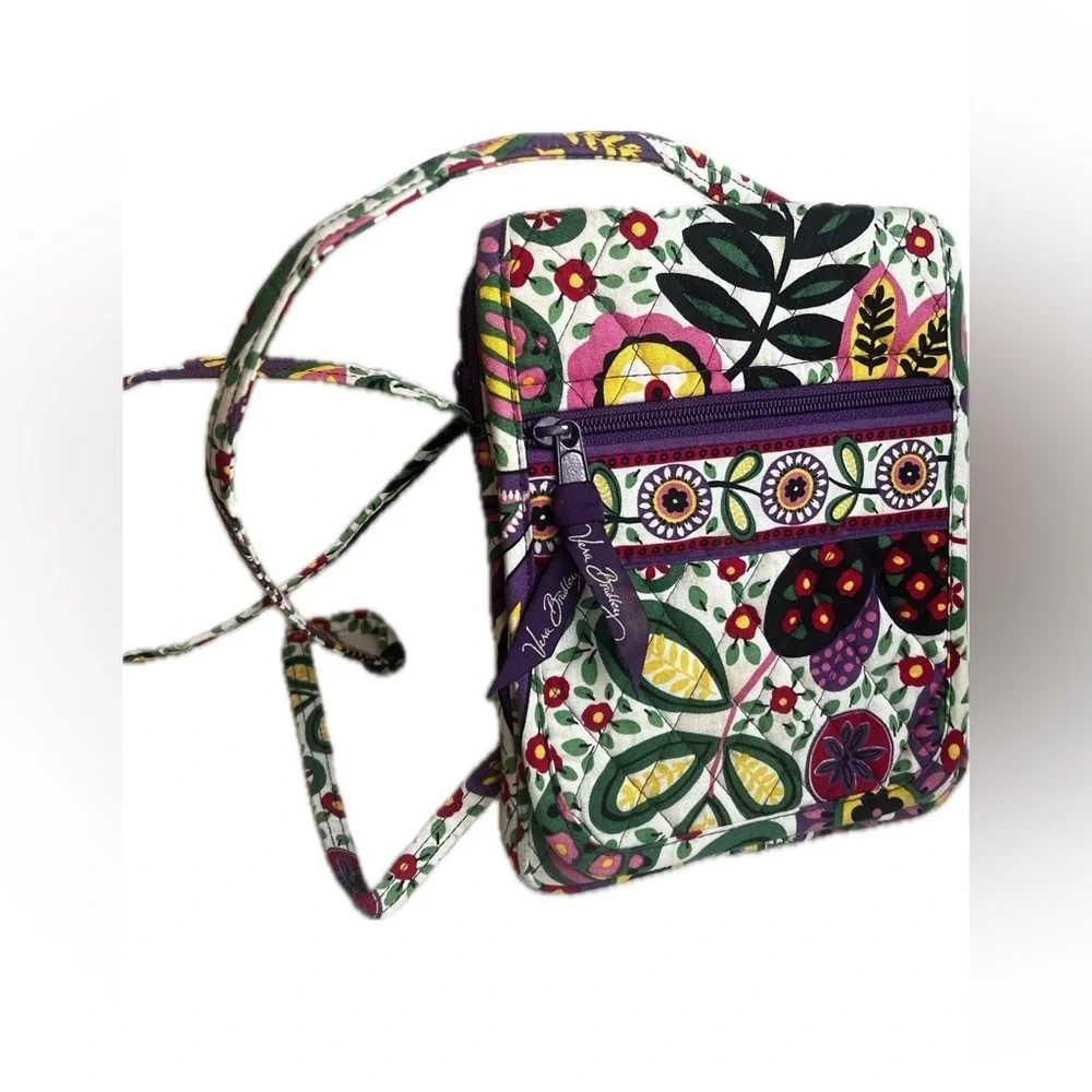 Vera Bradley Viva La Vera Mini Hipster Crossbody Bag Retired Floral Quilted